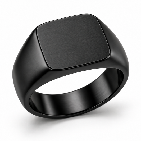 Signet Ring – Matte Black